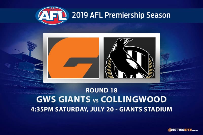 Giants vs Magpies AFL Round 18 betting tips