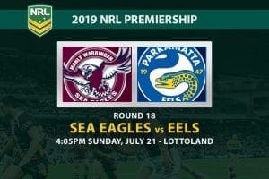 Sea Eagles vs Eels NRL Round 18 betting tips