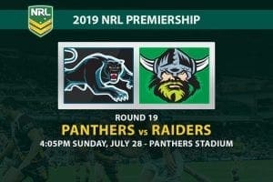 Panthers vs Raiders NRL Round 19 odds