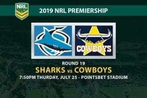 Sharks vs Cowboys NRL Round 19