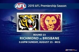 Tigers vs Lions AFL Round 23 betting tips