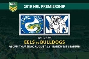 Eels vs Bulldogs NRL Round 23 betting tips