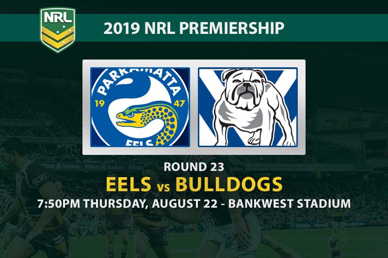 Eels vs Bulldogs NRL Round 23 betting tips
