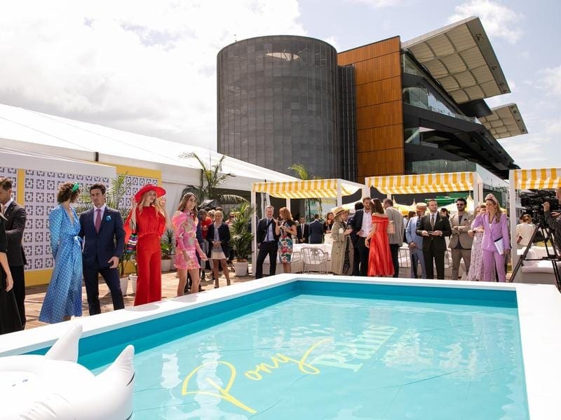 The new Pony Palms precinct at Randwick for the Everest Carnival has been unveiled. pony palms