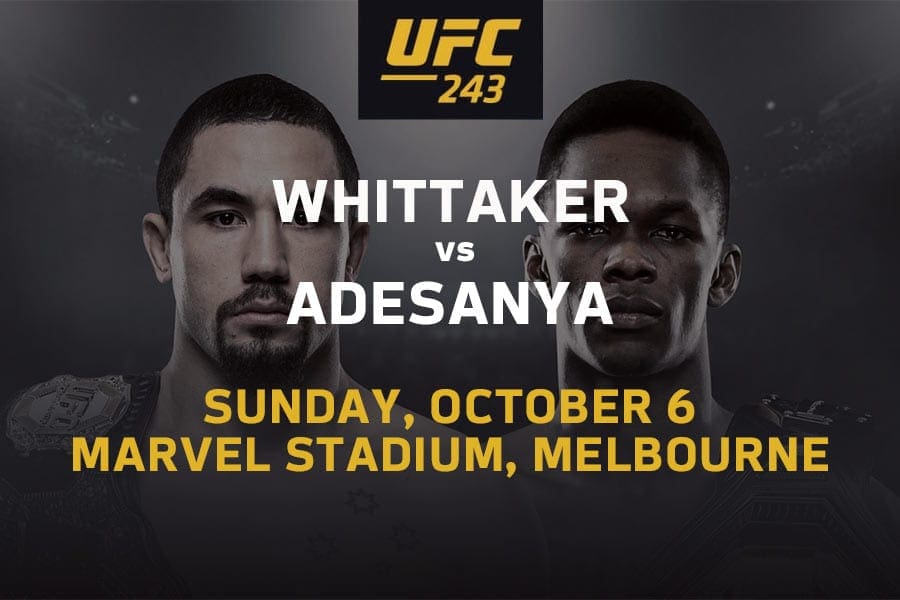 Robert Whittaker vs Israel Adesanya UFC 243