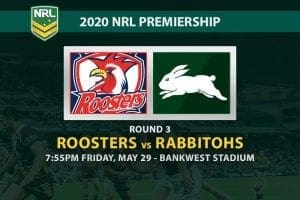 Roosters vs Rabbitohs NRL betting tips