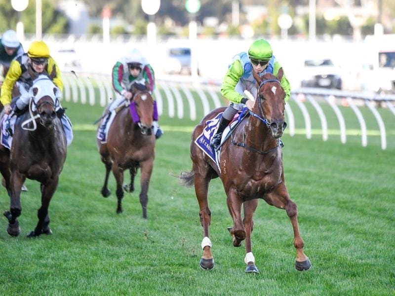 Front Page wins the Listed AR Creswick Stakes.