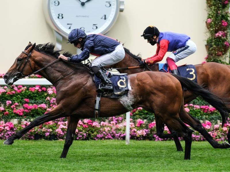 Russian Emperor winning the Hampton Court Stakes at Royal Ascot.