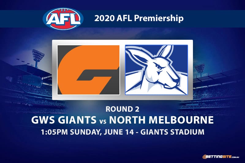 Giants vs Kangaroos AFL betting tips