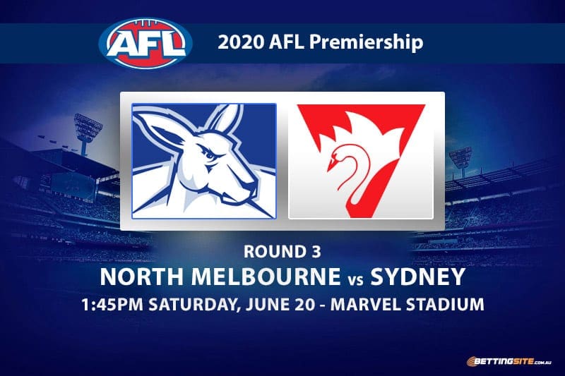 Kangaroos vs Swans AFL betting tips