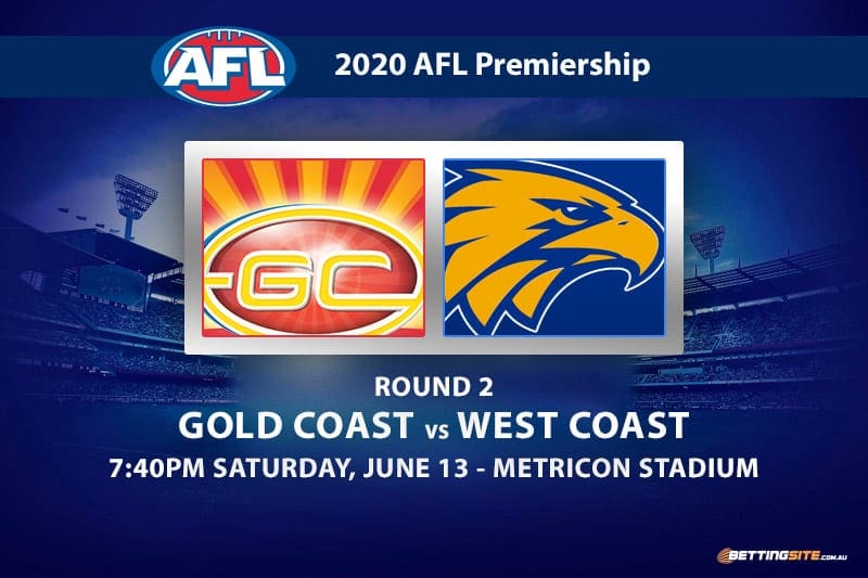 Gold Coast Suns Vs West Coast Eagles Betting Tips Afl 2020