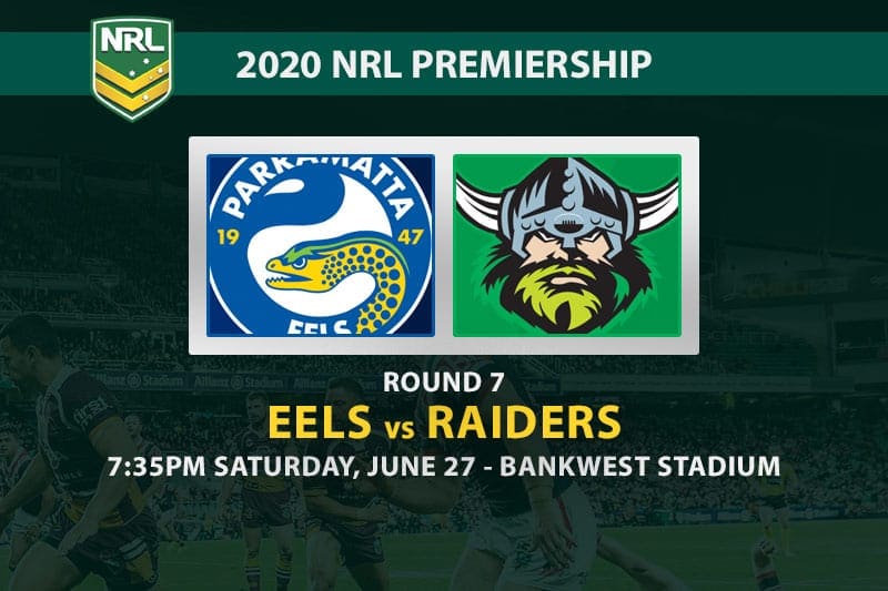 Eels vs Raiders NRL betting tips