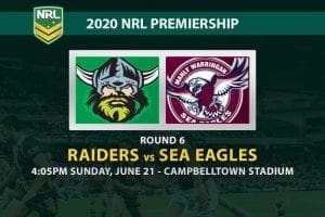 Raiders vs Sea Eagles NRL betting tips