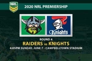 Raiders vs Knights NRL betting