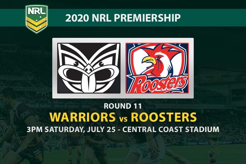 Warriors vs Roosters NRL betting tips
