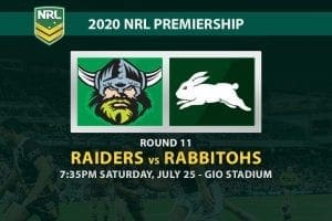 Raiders vs Rabbitohs betting tips