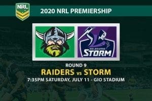 Raiders vs Storm NRL betting tips