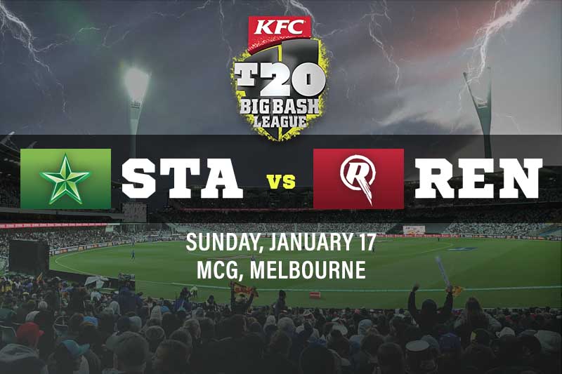 Melbourne Stars v Melbourne Renegades tips for January 17 2021