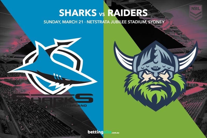 Sharks vs Raiders Tips & Odds | NRL 2021 | Round 2