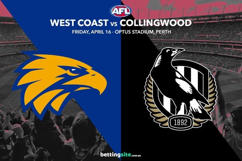 West Coast Eagles vs Collingwood Tips, Preview & Odds