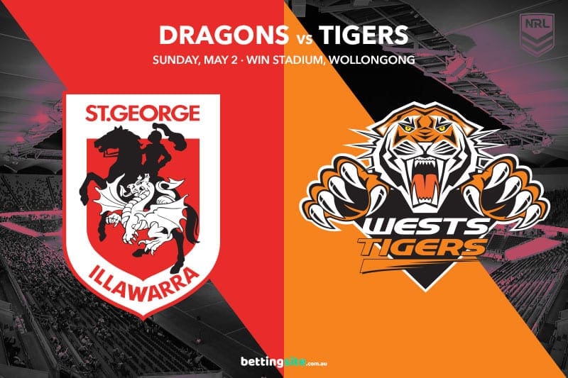 Dragons vs Tigers NRL Round 8 Betting Tips | May 2, 2021