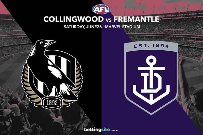 Collingwood v Fremantle tips and best bets, AFL round 15 2021