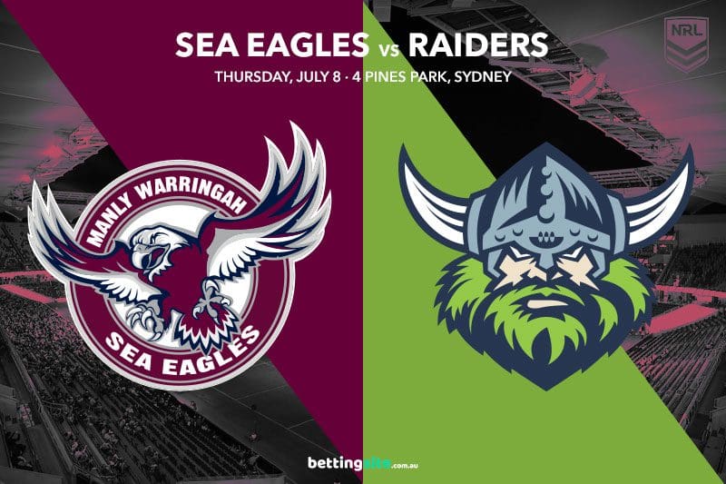 Sea Eagles vs Raiders NRL Tips, Odds & Multi | Rd 17, 2021