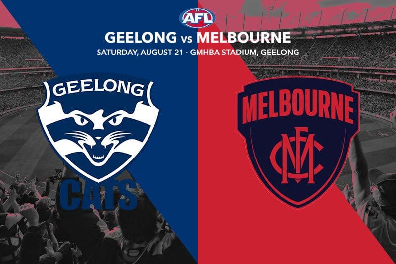 Geelong vs Melbourne AFL Round 23