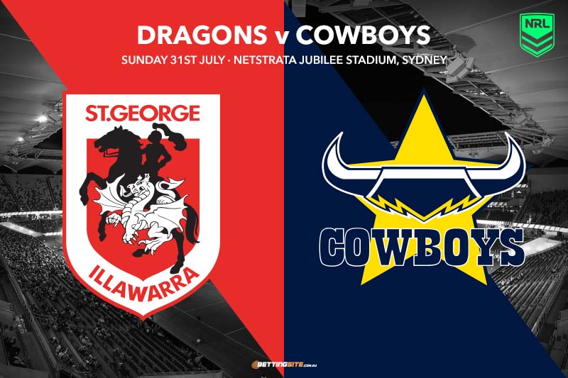 St George Dragons vs North Queensland Cowboys NRL Round 20 Tips