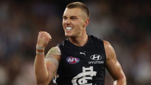 Patrick Cripps played a huge roll in the Blues semi-final win over Melbourne.