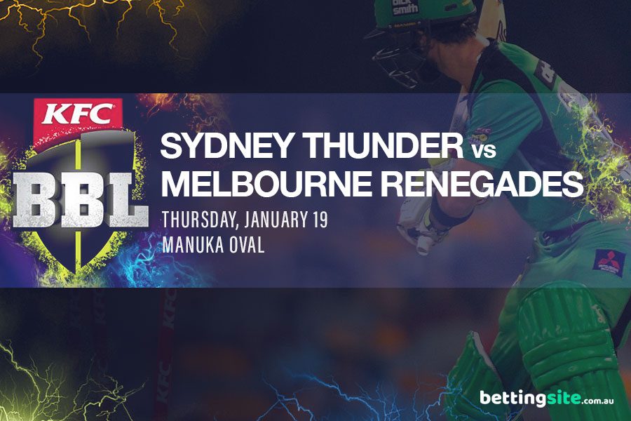 Kiat Sydney Thunder v Melbourne Renegades BBL