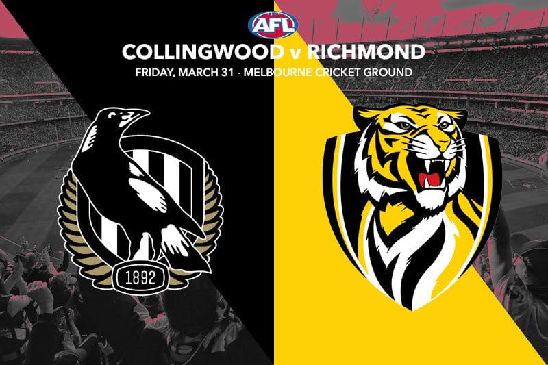 Collingwood v Richmond AFL Betting Tips Round 3, 2023