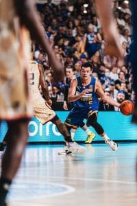 Jason Cadee playing for Brisbane Bullets