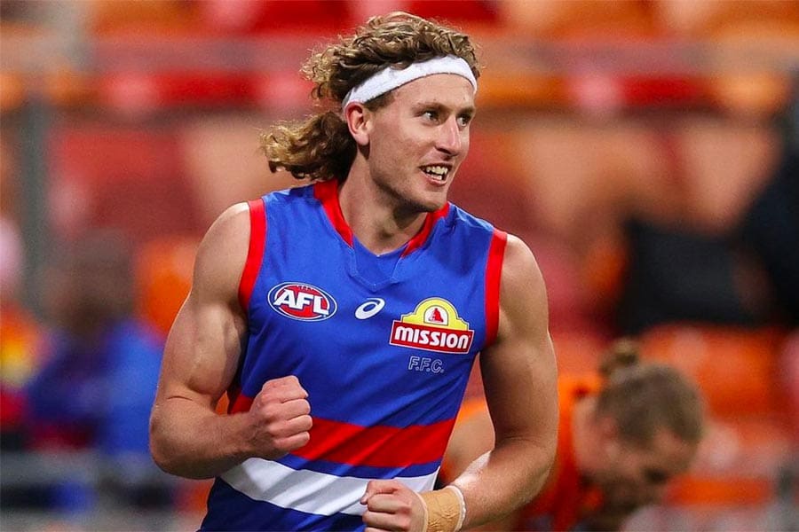 Western Bulldogs AFL star Aaron Naughton