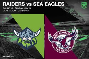 Canberra Raiders v Manly Sea Eagles NRL Rd 12