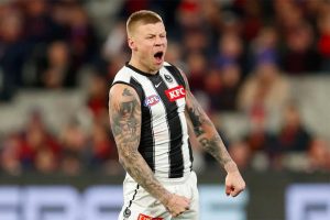 Jordan De Goey was magnificent in the Magpies' preliminary final against GWS