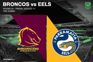 Brisbane Broncos v Parramatta Eels NRL Round 24