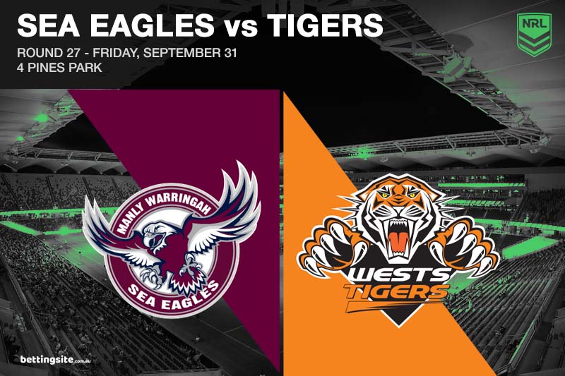 Manly Sea Eagles vs Wests Tigers NRL Round 27