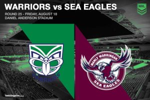 New Zealand Warriors v Manly Sea Eagles NRL Round 25