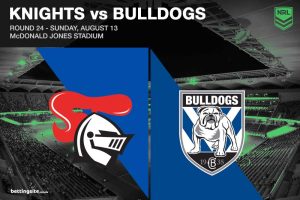 Newcastle Knights v Canterbury Bulldogs NRL Round 24