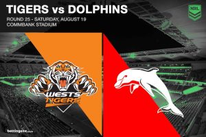 Wests Tigers v Dolphins NRL Round 25