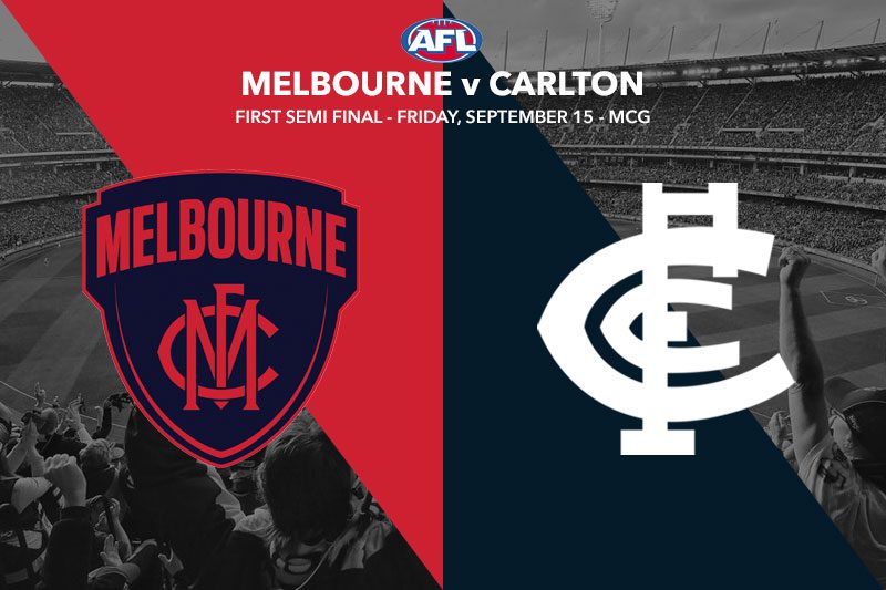 Melbourne v Carlton betting tips - AFL Finals 2023