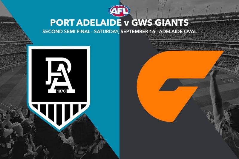 Afl Finals 2023 Port Adelaide V Gws Tips And Predictions Sep 16