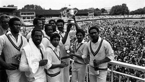 West Indies World Cup winning team in 1975 at Lords