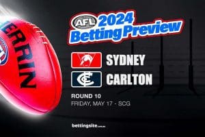 Sydney v Carlton AFL Rd 10 betting preview